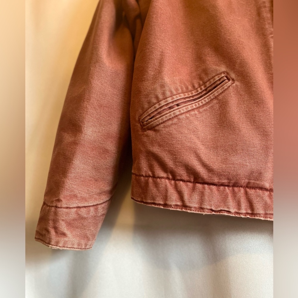 Vintage Carhartt Detroit Jacket Women’s Large/Reg Rose Rare Color WJ097 VRS - Picture 5 of 16